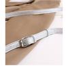IELGY Pearl Silver High-End Soft Leather Cross-Body All-Match Simple Ladies Mobile Phone Bag