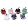 7-Piece Gemstone Mini Pumpkin Set - 20mm Chakra Healing Decor for Thanksgiving & Halloween