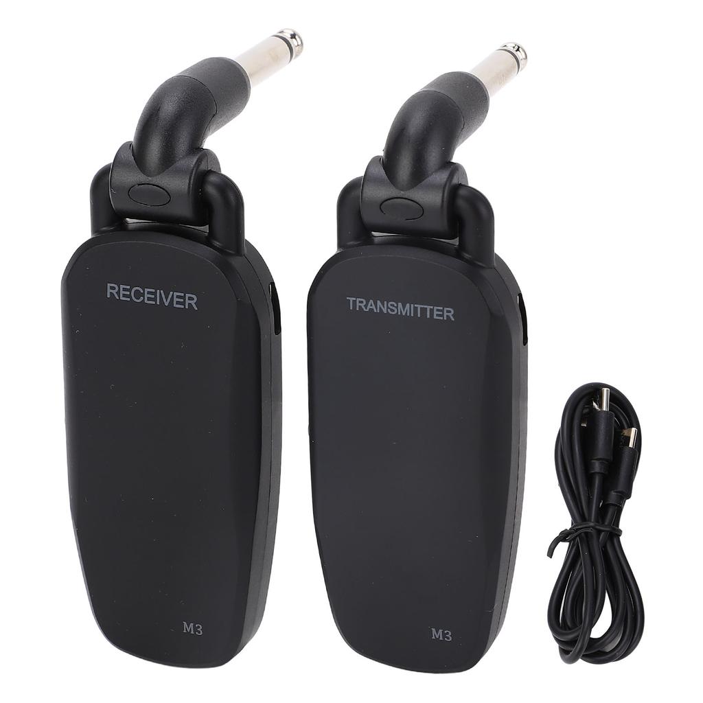2.4G Wireless Guitar Audio System Transmitter Receiver Set for Electric Guitar Bass Built in Lithium Battery