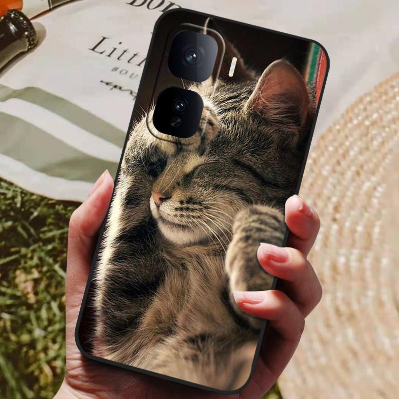 For Vivo iQOO Neo 10 Case Wolf Lions Black TPU Soft Silicone Coque for Vivo iQOO Neo 10 Pro Phone Back Cover Neo10 Pro 5G Shells