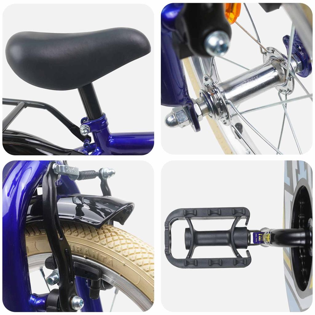 Kids  Bike 16 Inch for Ages 4 6 Dark Blue