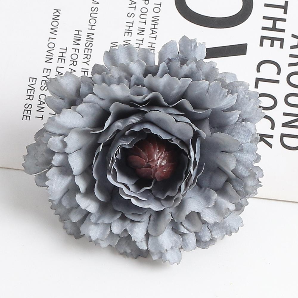 10Pcs Artificial Flowers 7CM Silk Fake Flowers Head For Home Room Decor Wedding Marriage Decoration DIY Craft Garland Accessory