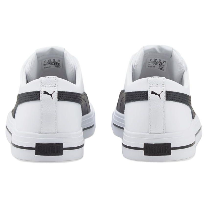 Puma Ever Fs Leather Retro Casual Low-Top Sneakers Unisex Sneakers White Black 384824-01