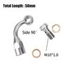 A14U-Stainless Steel Hydraulic Reinforced Brake Clutch Oil Hose Line Pipe Banjo Fitting For Motorcycle ATV Dirt Bike Buggy