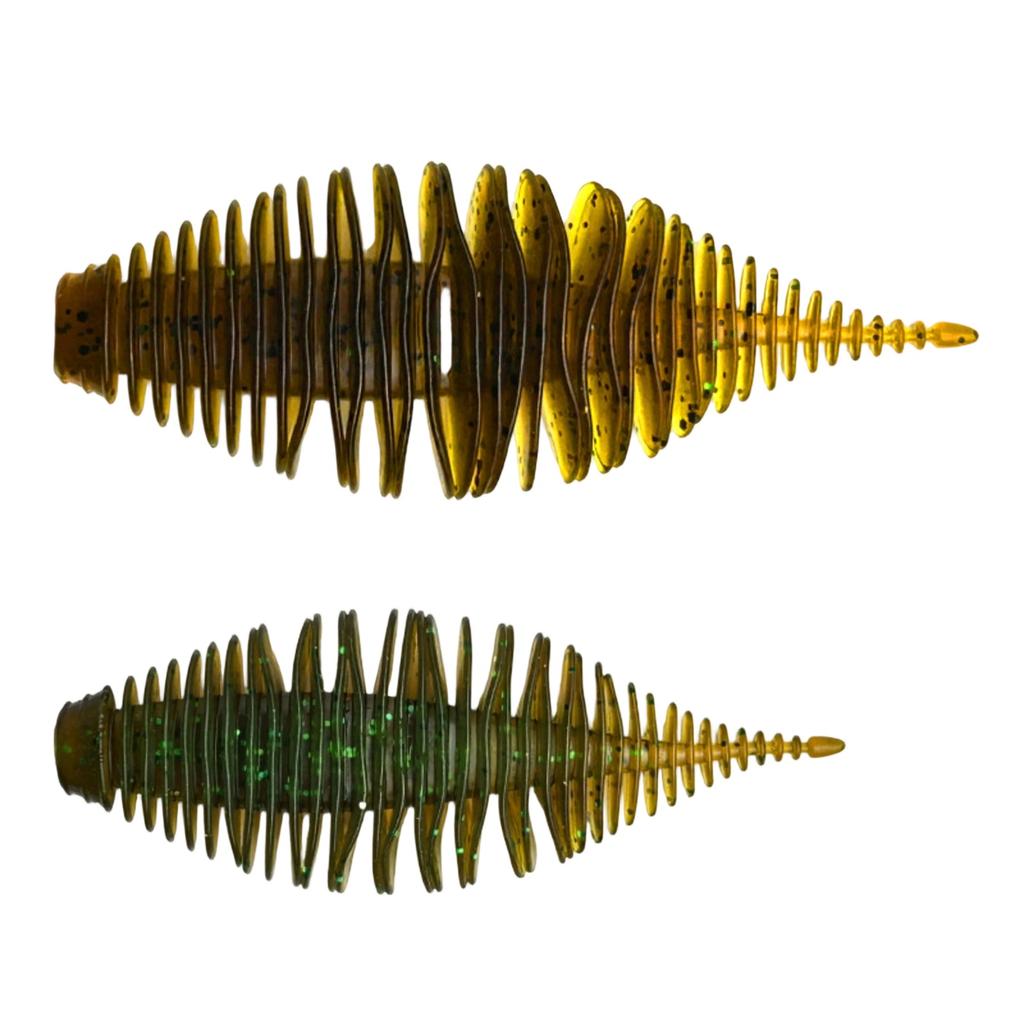 7cm Soft Plastic Fishing with Tail, Flat Soft for and Trout