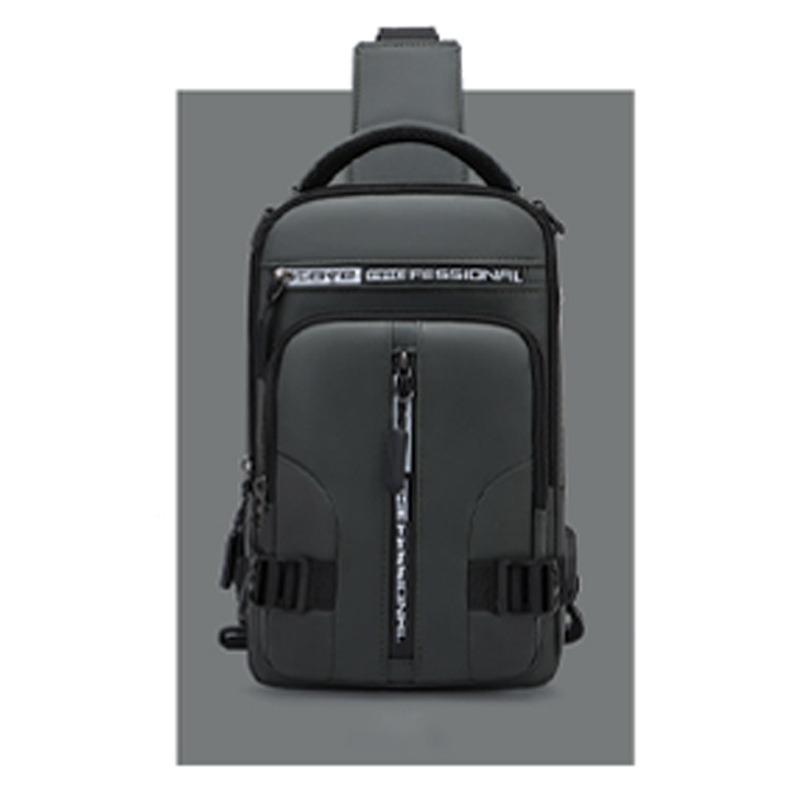 New men's outdoor backpack, multi-purpose breast bag, fashionable and casual shoulder messenger bag, trendy sports breast bag.