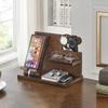Phone Charging Stand Wooden Desk Organizer Rack Stable Groove Design Mobile Phone Holder for Home Room