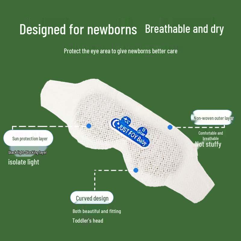 Jianpeng Novorozenecká fototerapie oční maska - 4 styly, ochrana proti modrému světlu, jednorázová