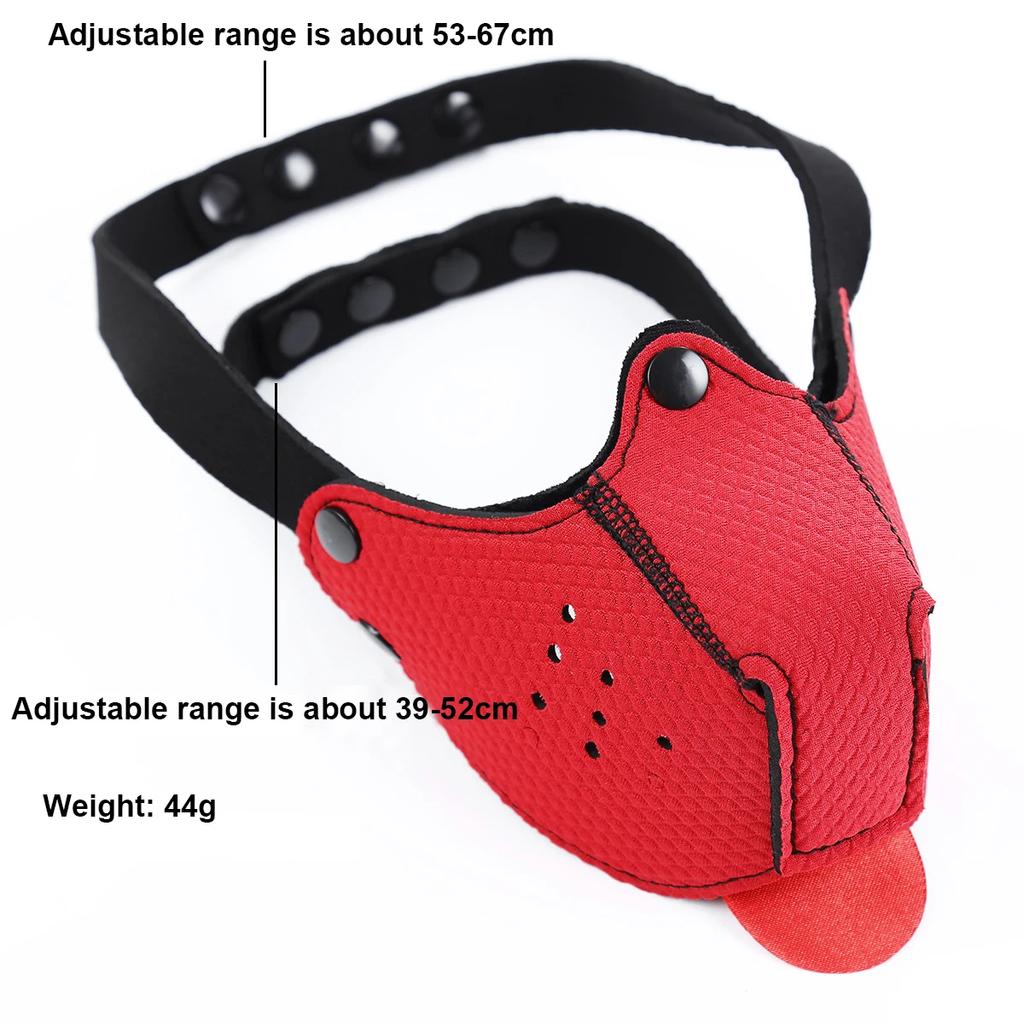 Dog   Puppy Play Detachable Nose Slave Mask Hoods