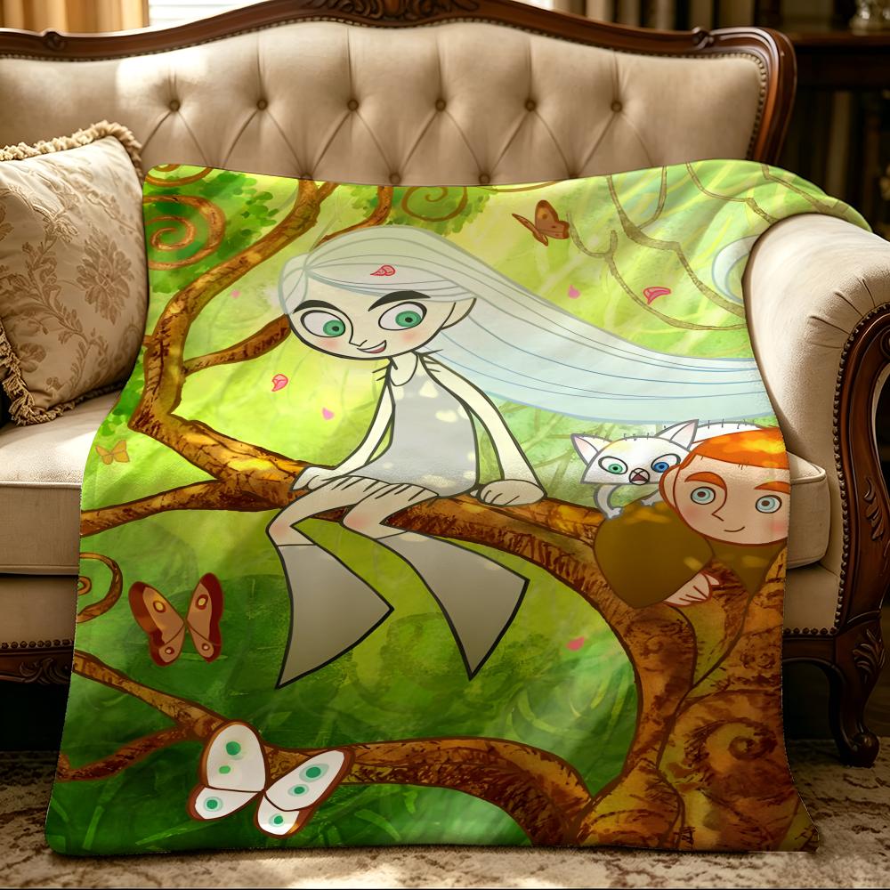 Movie T-The Secret Of Kells-s Throw Thick Comfort Flannel Quilt, Multi-scene Use Indoor Outdoor Daily Nap