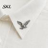 Eagle Brooch Men Brooch, Design Lapel Pin with Invisible Buckle, Wings Claw Three-dimensional Metal Badge for Suits Shirts Coats Ties Business Casual