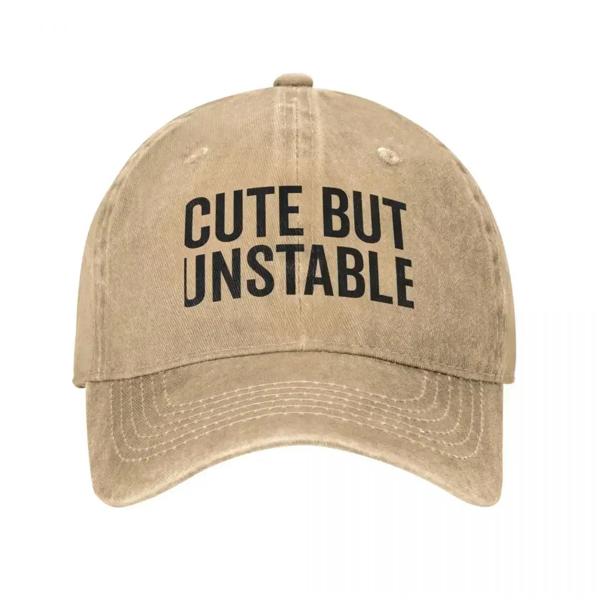 Cute But Unstable Funny Quote Cap Cowboy Hat sun hat Bobble hat Woman cap Men s