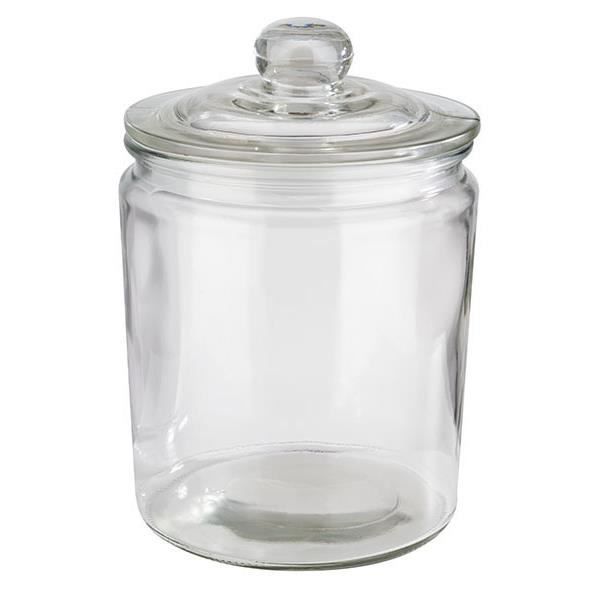 Bonbonnière en verre - aps - classic - 2 l - transparent - couvercle en verre avec joint