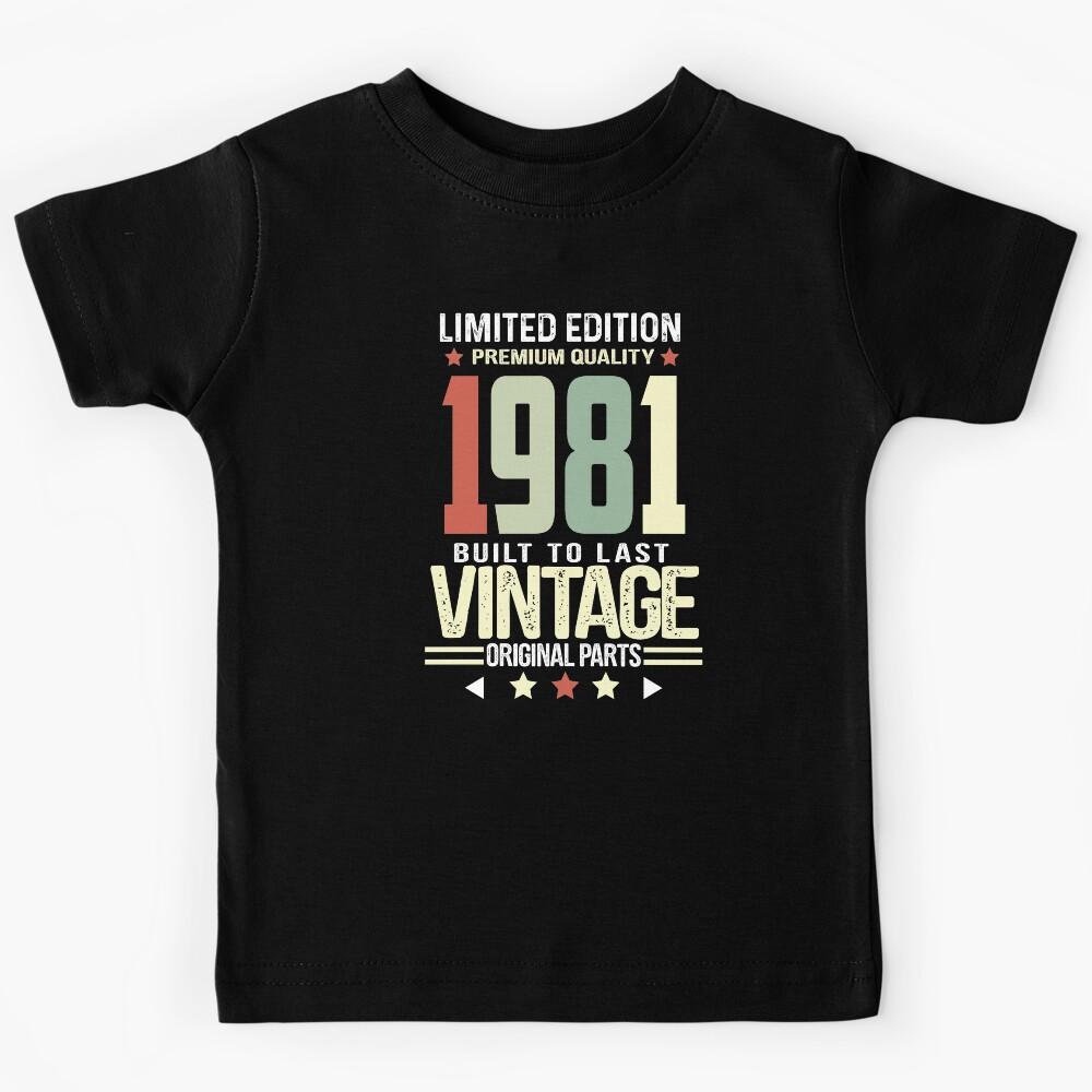 Vintage 1981 - Retro Birthday Kids T-Shirt 160