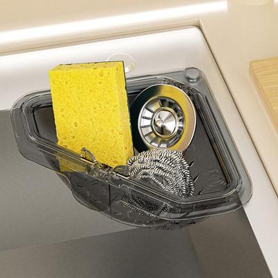 Separater auslaufsicherer Spülbecken-Abflusskorb Abnehmbare aufklappbare Bodenabdeckung Dreieckiger Küchenspülbecken-Filter Sieb Magnetisch