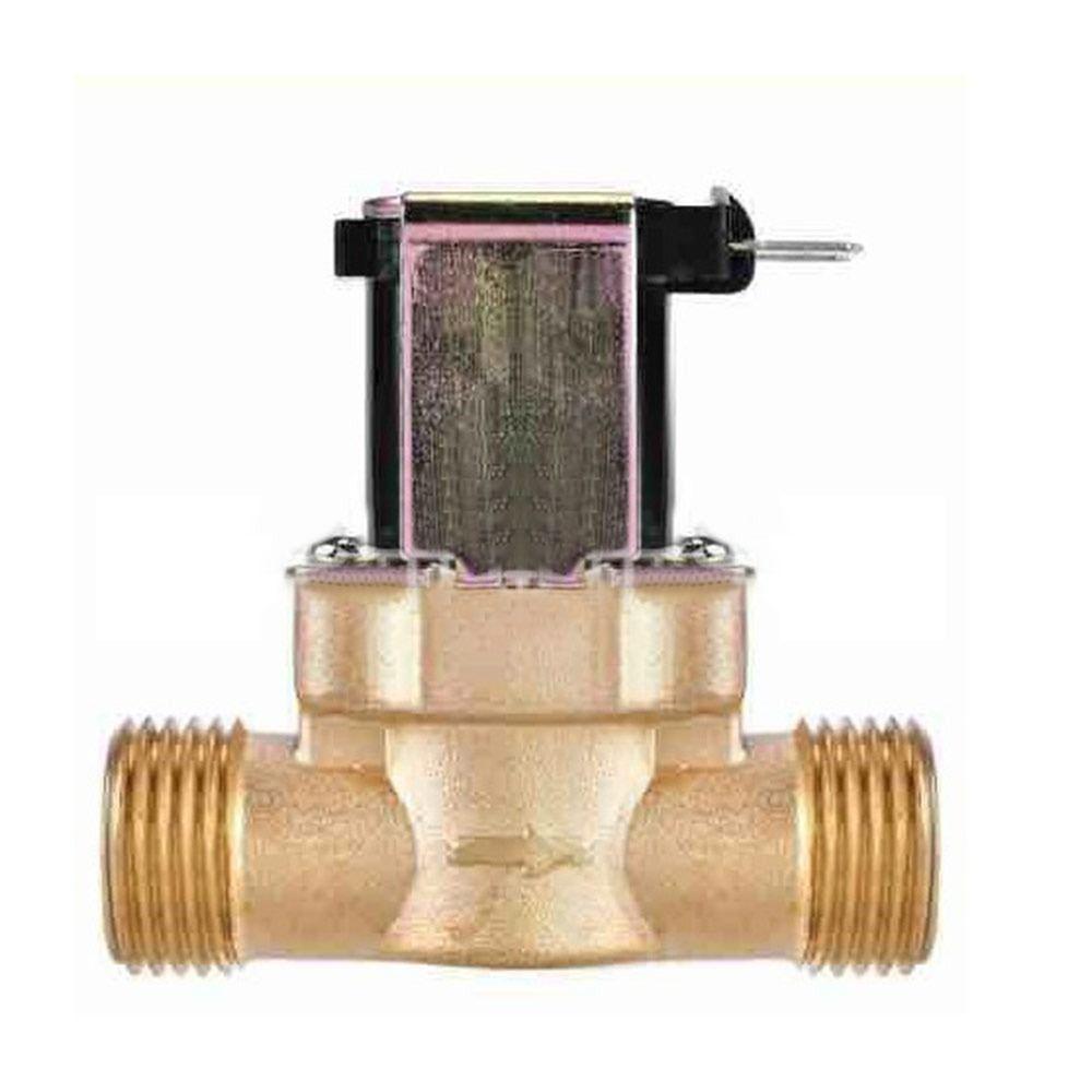 3/4” 1/2” Electric Solenoid Magnetic Valve DC 24V AC 220V DC12V Normally Closed Brass Inlet Solenoid Valve