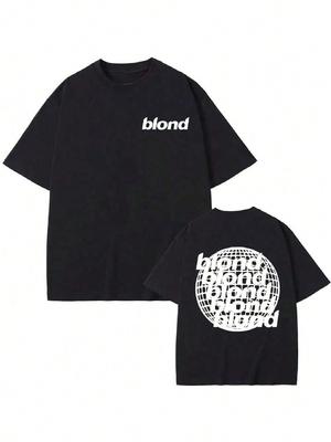 Streetwear Rapper Frank Channel Orange Graphic Print Tshirt Ocean Oversized T-Shirts Blond Hip Hop Vintage Unisex's Blond Tees Top