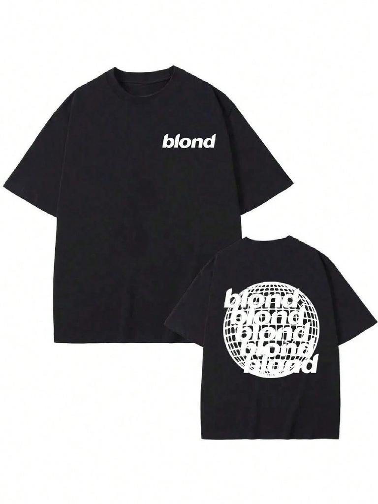 Streetwear Rapper Frank Channel Orange Graphic Print Tshirt Ocean Oversized T-Shirts Blond Hip Hop Vintage unisex's Blond Tees Top