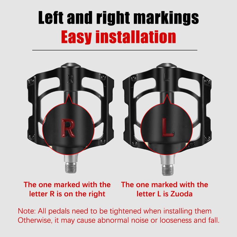 Mountain Bike Pedals Pedals Aluminum Alloy Bearings Pedals, Bicycles Road Bike Riding Accessories
