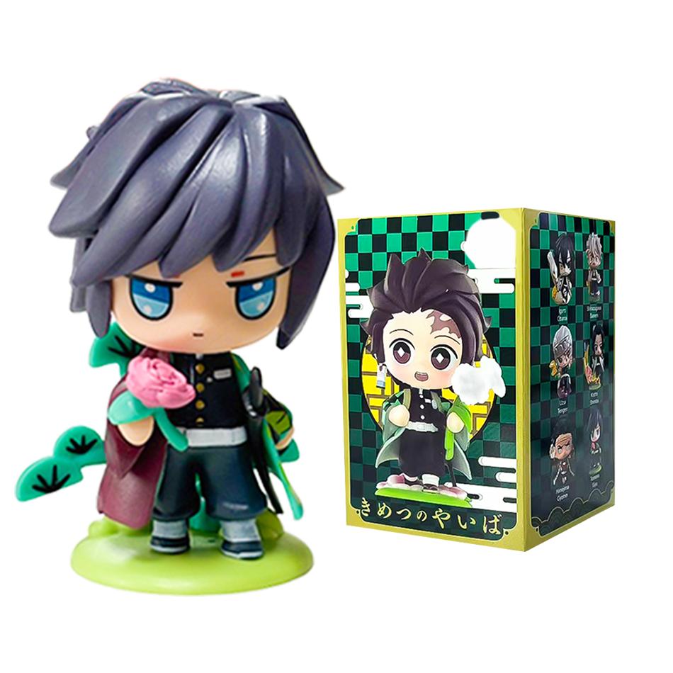 Demon Slayer Tanjiro Kamado Nezuko Anime Zeichentrickfigur Blindbox Kreative Personalisierte Statue Modell Ornament Überraschungsgeschenkbox