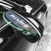 2 Stück Auto Rückspiegel Seitenansicht Regenabweiser Augenbrauenaufkleber Für Nismo Nissans Tiida Teana Skyline Juke X-trail Almera Qashqai Zubehör