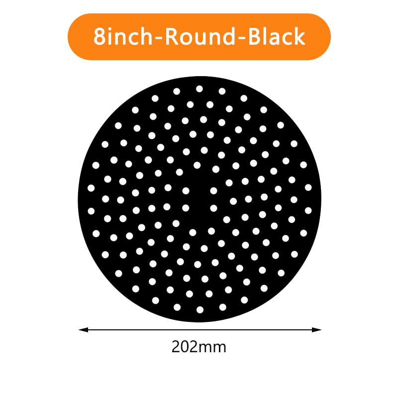 Căptușeli reutilizabile pentru friteură cu aer Tampă rotundă, pătrată, antiaderentă, accesoriu pentru friteuza cu aer, căptușeală de copt, pentru gătit, friteuza cu aer, de asemenea, hârtie de copt