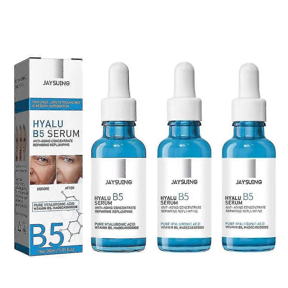 3pcs Hyalu B5  Hyaluronic Acid Serum Triple Anti-aging Anti-wrinkle Concentrate Repairing Essence, Replump Skin Smooth 30ml S05