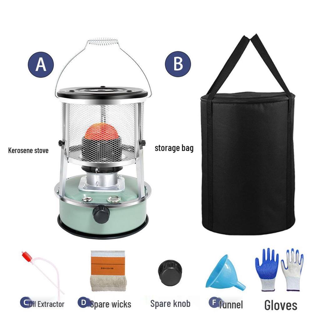 Windproof Outdoor Kerosene Heater & Liftable Multi-Functional Cooking Stove