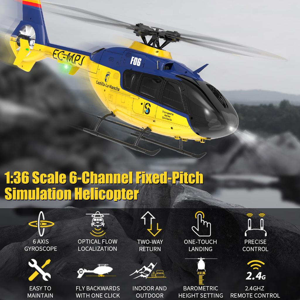 Remote Control Helicopter with Brushless Motors, Altitude Hold, Gyro, Optical Flow Positioning Function and LED Lights,