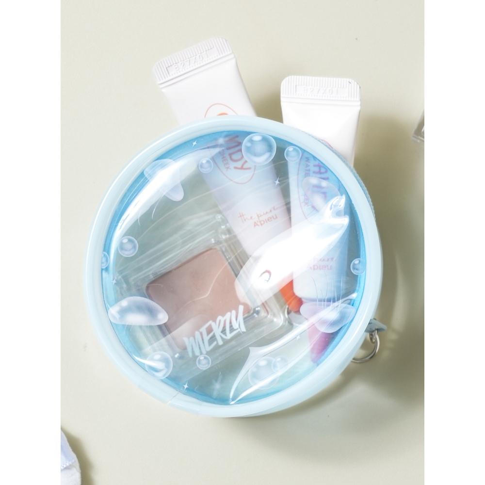 Daiso Summer Gloss Transparent Round Pouch