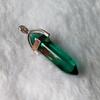Bohemian Style Agate Crystal Quartz Hexagonal Bullet Pendant Necklace