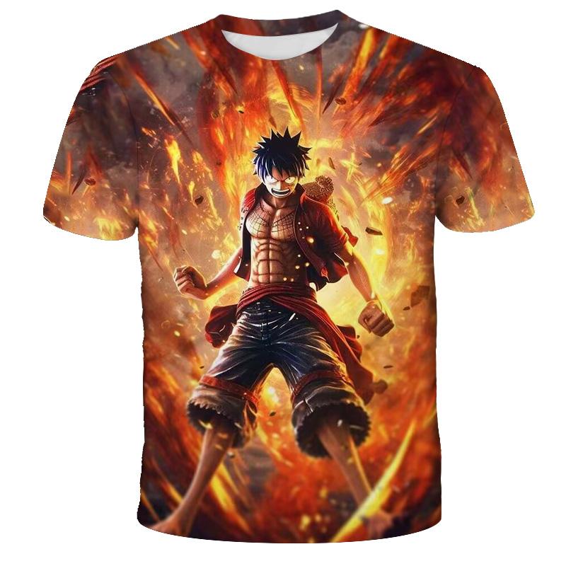 Jungen Anime T-Shirt Sommer Kurzarm Top