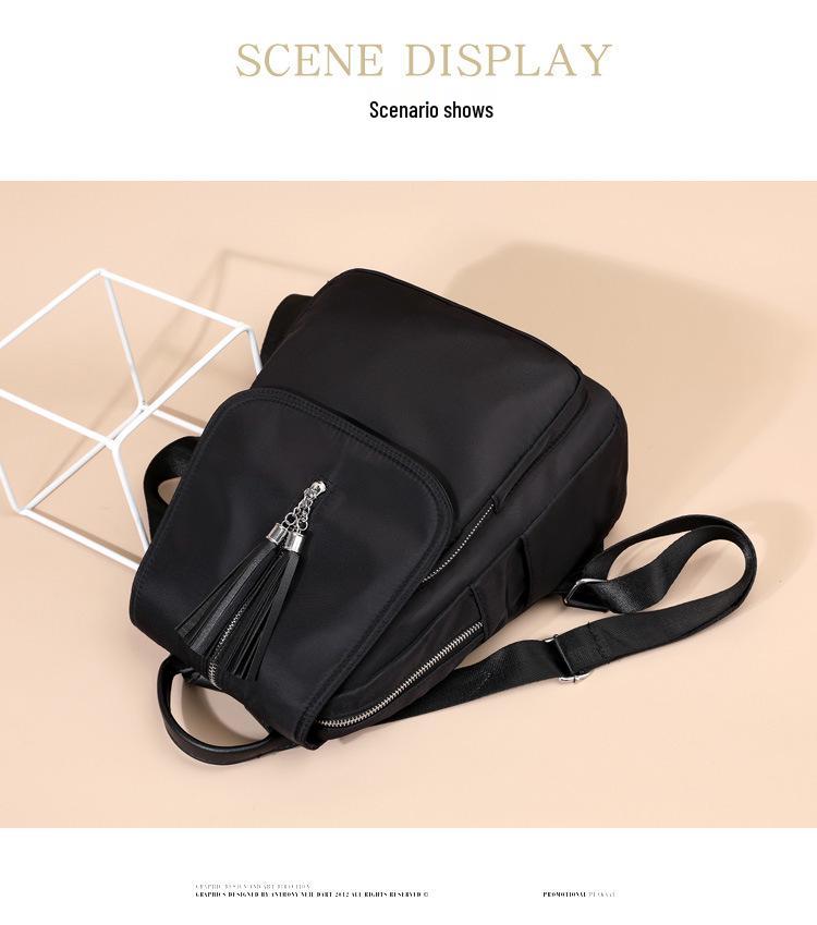 Women's Trendy 2025 Korean Style Travel Backpack - Casual Outdoor Nylon Double Shoulder Bag