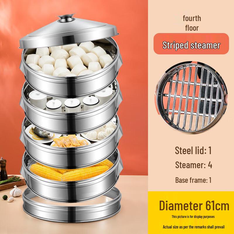 LIJIA FITMENT Stainless Steel Commercial Steamer Pot