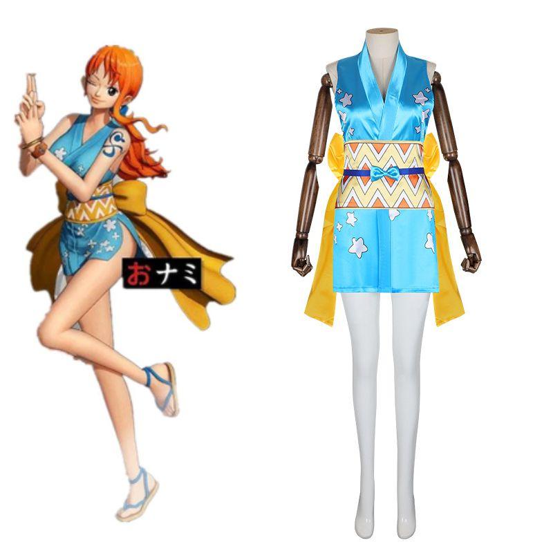 Authentic One Piece Nami Cosplay Suit Accurate Design Halloween Costume For Ladies