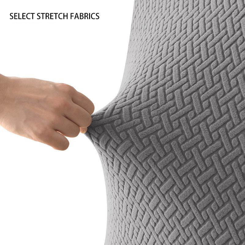 Jacquard-Stuhlhusse mit hoher Rückenlehne und universeller hoher Elastizität, Größe M, für Esszimmer, Küche, Büro, Zuhause, Maisflanell