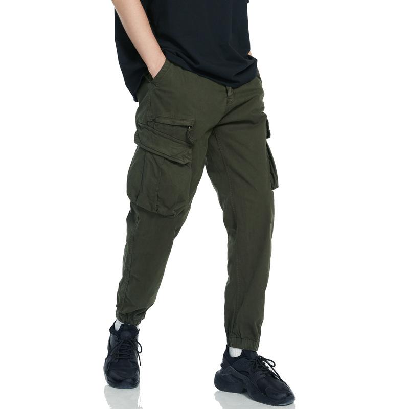 Осенне-зимние мужские свободные повседневные комбинезоны Мужские брюки с несколькими — фото 4