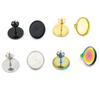 20 Stück Edelstahl Ohrstecker Basis Stift Mit Ohrstecker Passend für 8 10 12mm Cabochon Fassung DIY Schmuckherstellung Zubehör
