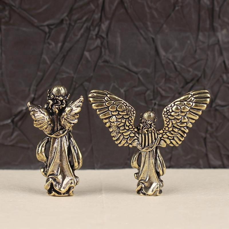 God Of Love Cupid Statue Small Ornaments Brass Guardian Angel Figurines Desktop Decorations Home Decor Accessories
