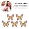 1Bag 3D Nail Charms Butterfly Shaped Nail Rhinestones for Women Elegant DIY Nails Art Decoration Accessories
