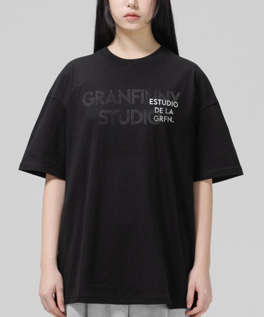 Geulaenpini Studio Oversized Short Sleeve T-Shirt - Black