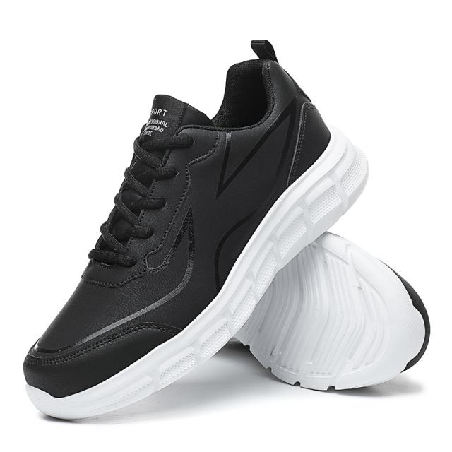 New Air Running Shoes Men Breatheable Leather Sneakers Teenage Male Footwear Sport Shoes Soft Bottom Fashion Young Shoes