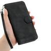 DIERFENG DF-03 For Realme GT 6 5G Leather Case Lines Imprint Wallet Phone Cover