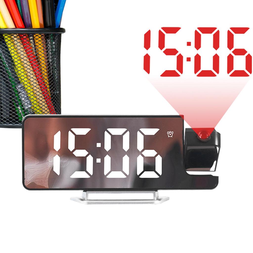 Multifunctional Digital Alarm Projection Alarm Clock Luminous Clock LED Display Bedside Desktop Clock Projector For Home Dorm