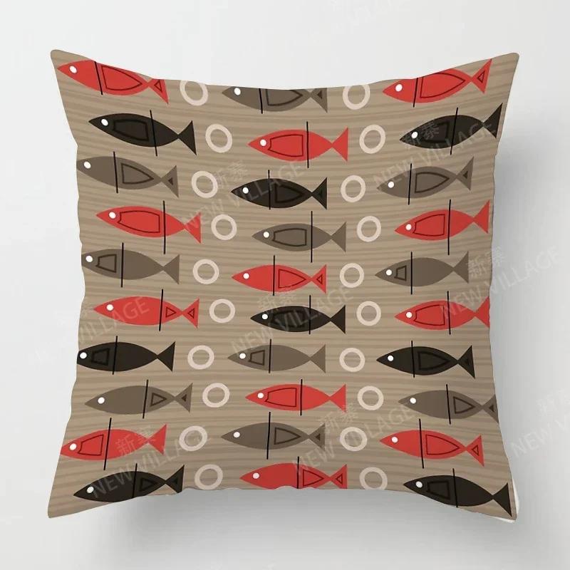 Nordic Fall Home Decor Autumn Throw Pillow Case Sofa Cushion Cover Modern  Geometry