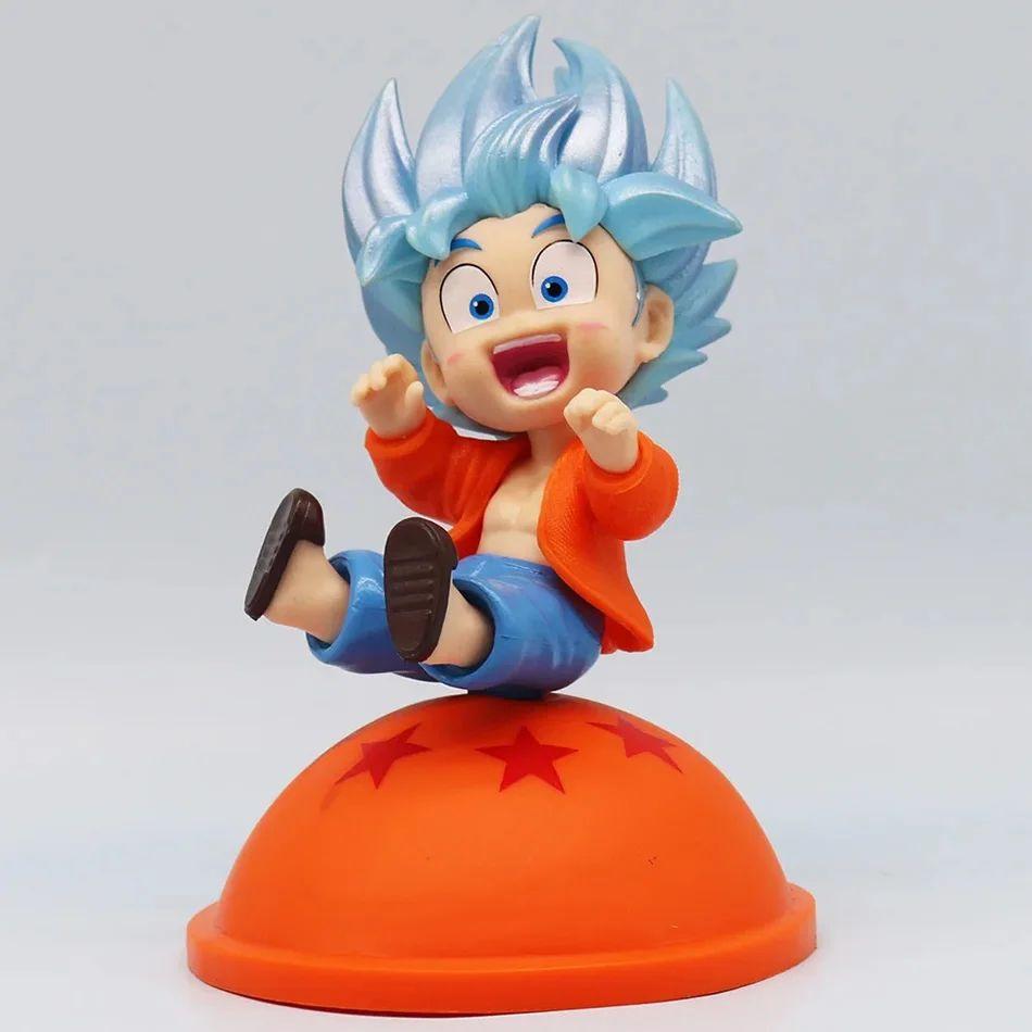 Characters Anime Goku Super Saiya Figure Pvc Q Version Statue Anime Manga Figurine Collection Ornaments Model Toys