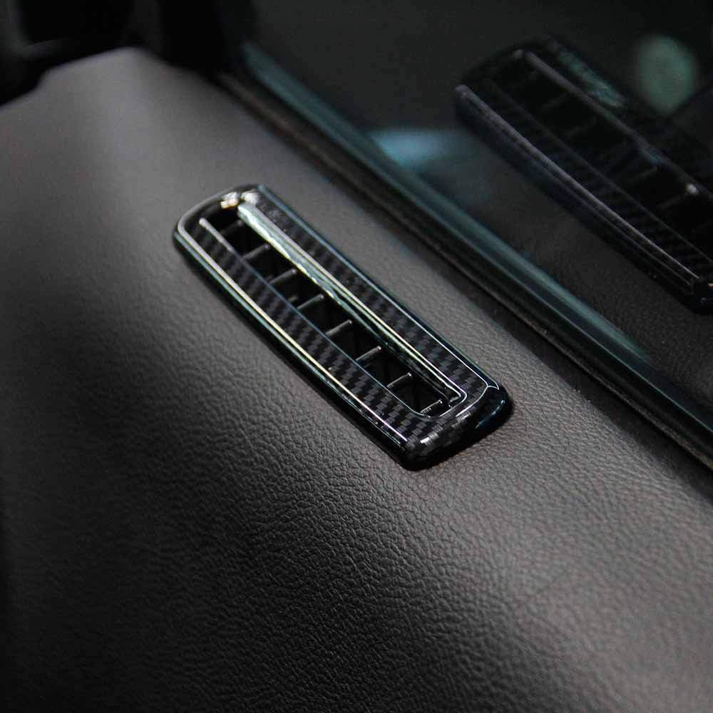 Carbon Fiber Door AC Vent Outlet Cover Trim for Dodge Challenger 2015-2023