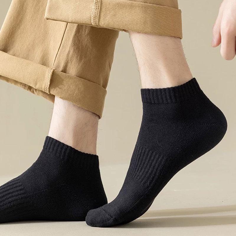 Men's and Women's Breathable Cotton Socks - Summer Short & Mid-Tube, Sweat-Absorbent, Sports & Casual, Small White Socks