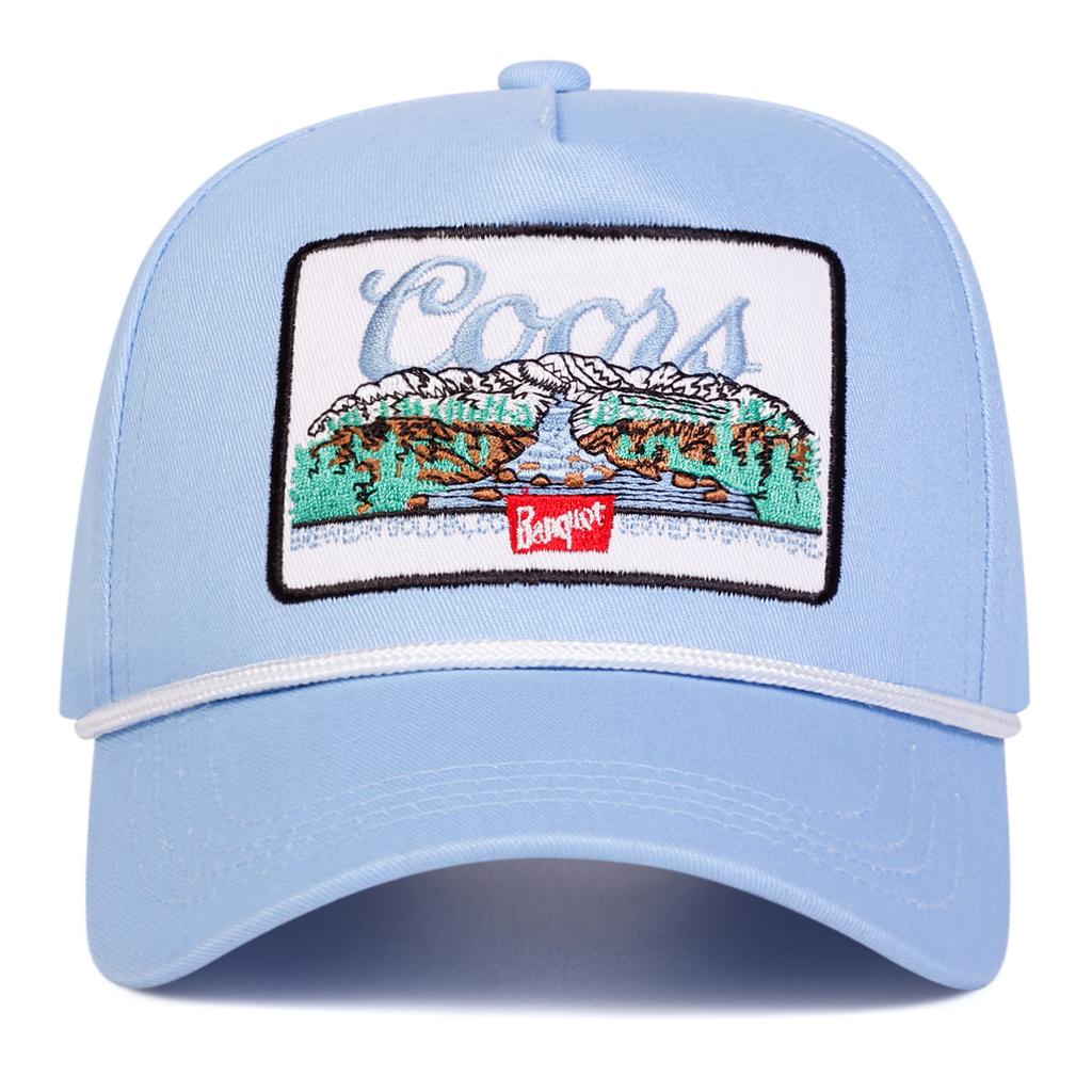 Casquette de baseball à cinq panneaux patchwork brodée avec lettre pour homme Paysage naturel Chapeau de loisirs pare-soleil d'extérieur Printemps Automne Voyage Tourisme Vacances à la plage