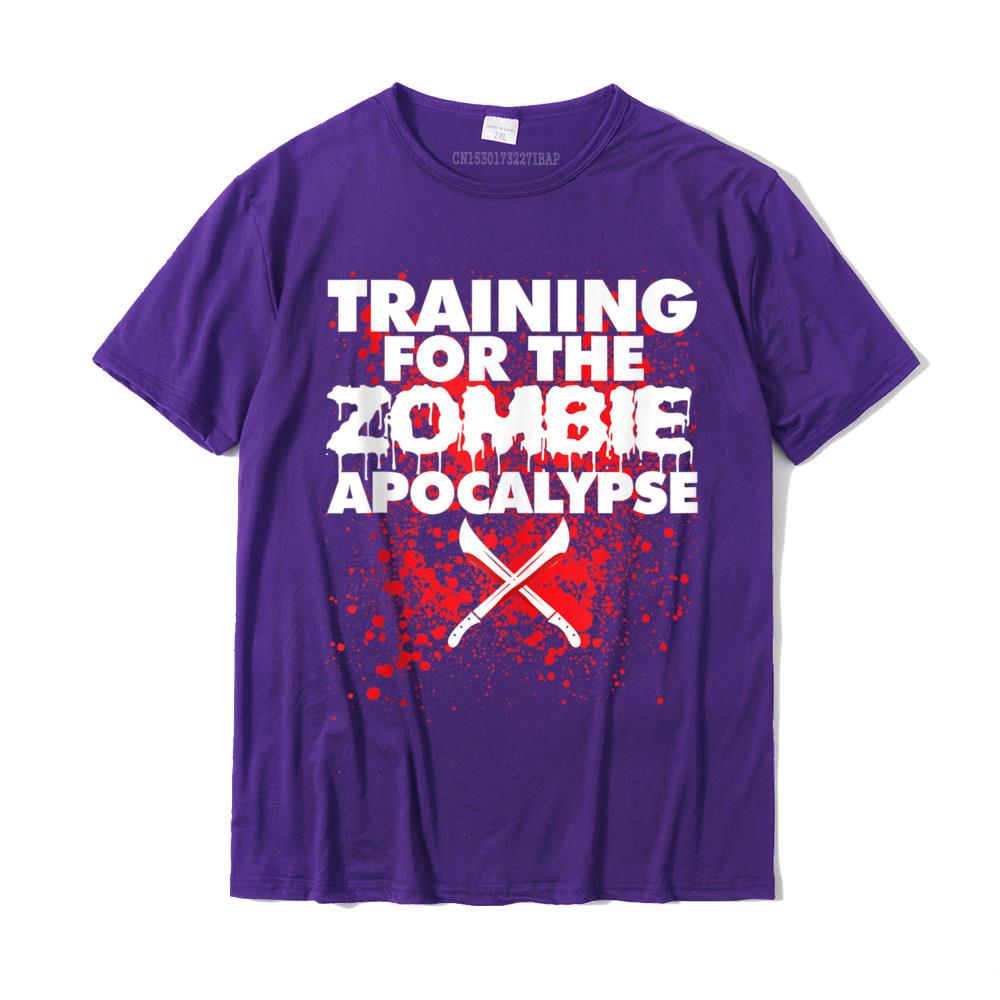 Training for the Zombie funny Zombie Harajuku Fashionable Summer Tops Tees Cotton T Shirt for Unisex Europe